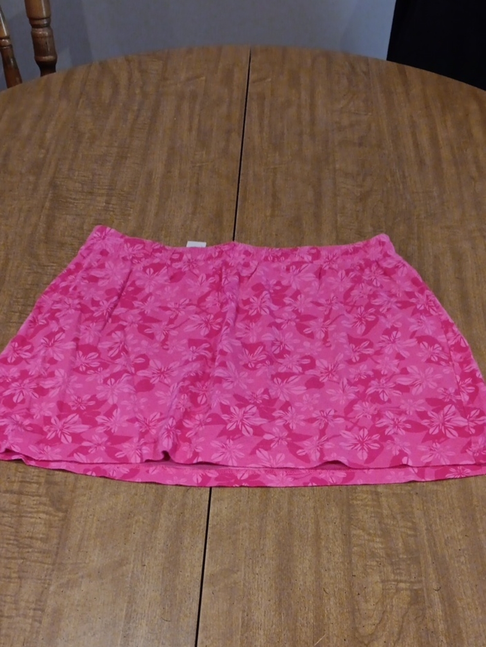 New York Laundry Pink Floral Mini Skort